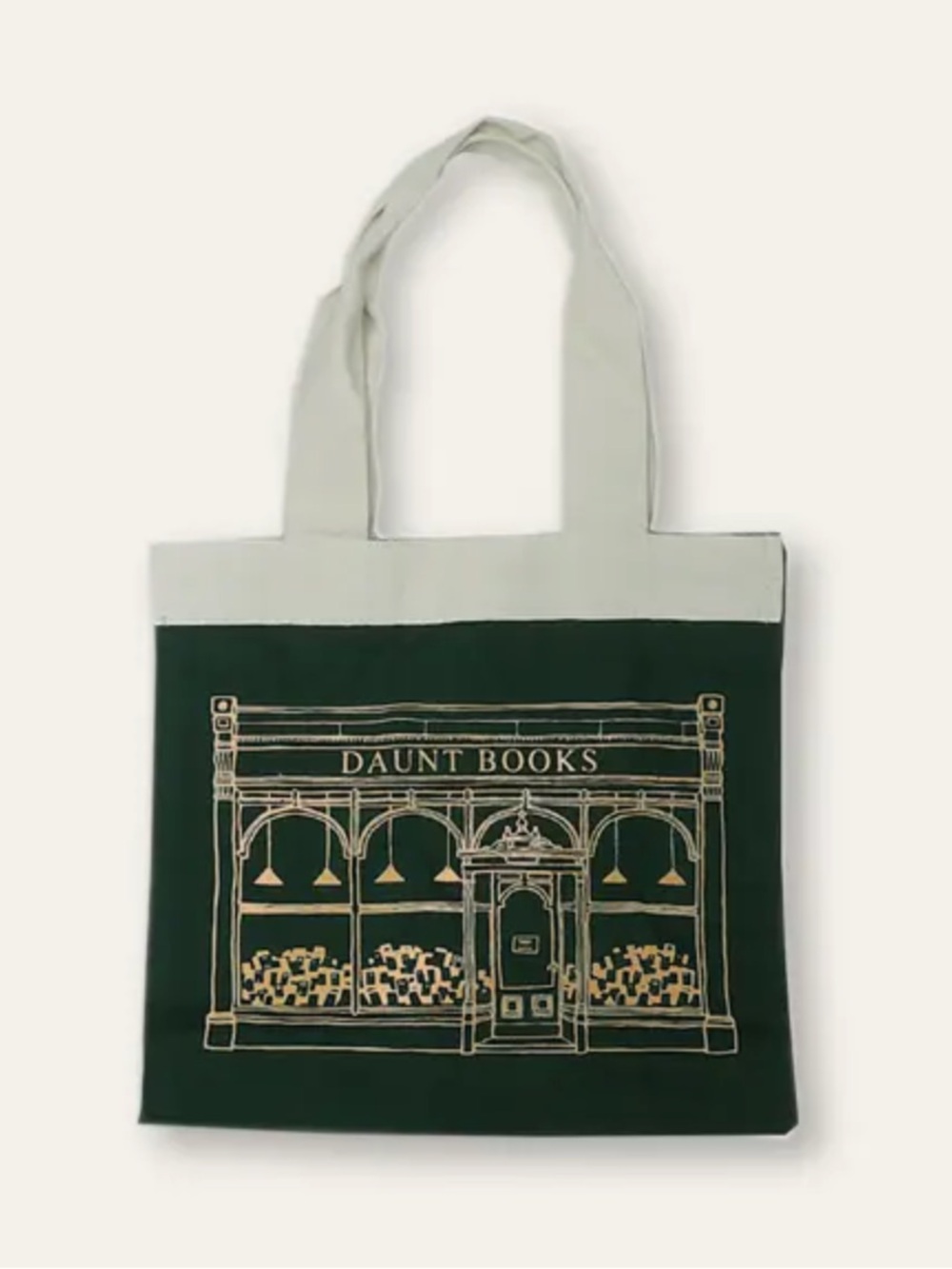 NWOT Daunt Books Green Mini Tote Bag